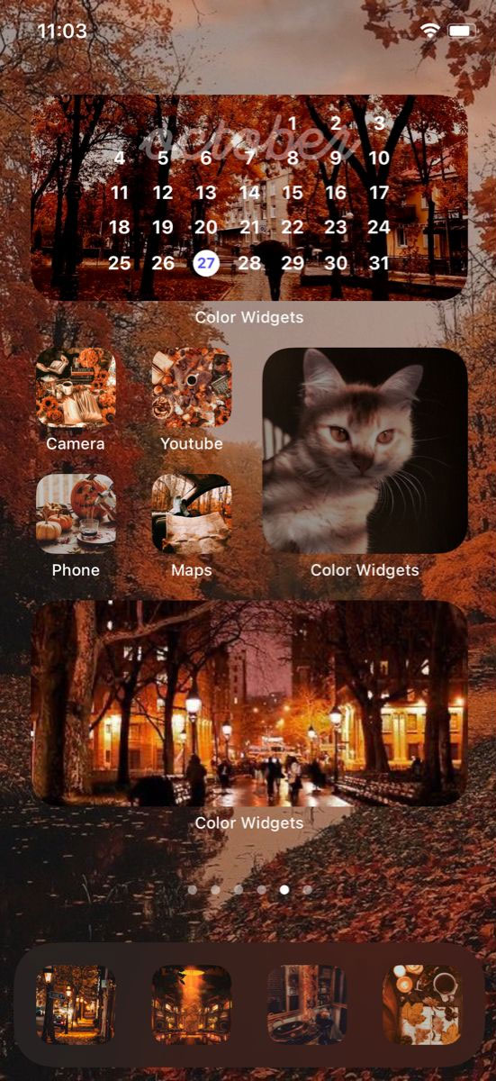 Aesthetic Fall IOS Home Screen Ideas : Cozy Autumn