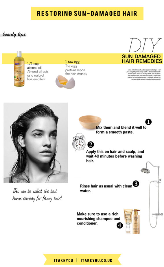 hair remedy, hair restoring, DIY Easy Summer Hair Mask, almond oil and egg hair remedy