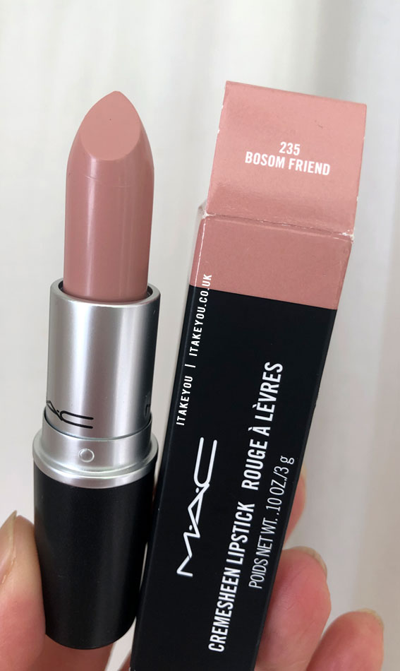 Bosom Friend MAC Lipstick, MAC Lipstick Shades, MAC Lipstick Colours, MAC Lipstick Swatch