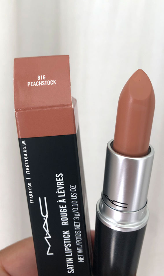 Peachstock MAC Lipstick, MAC Lipstick Shades, MAC Lipstick Colours, MAC Lipstick Swatch