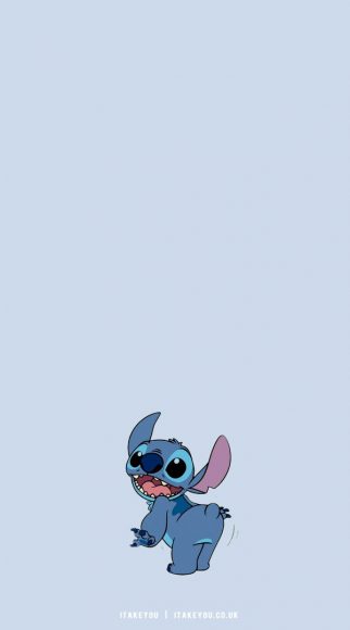 Fun and Cute Stitch Wallpapers : Cute Stitch on Light Blue Background I ...