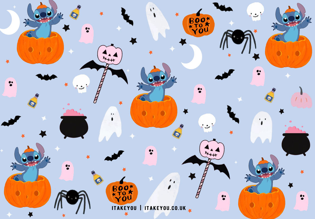 Fun and Cute Stitch Wallpapers : Stitch Halloween Wallpaper for Desktop & Laptop