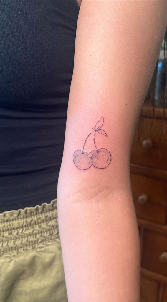 Ink Fusion Where Art and Identity Meet : Cutest Cherries Tattoo