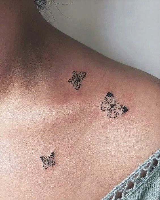 Ink Fusion Where Art and Identity Meet : Butterfly Tattoos on Shoulder
