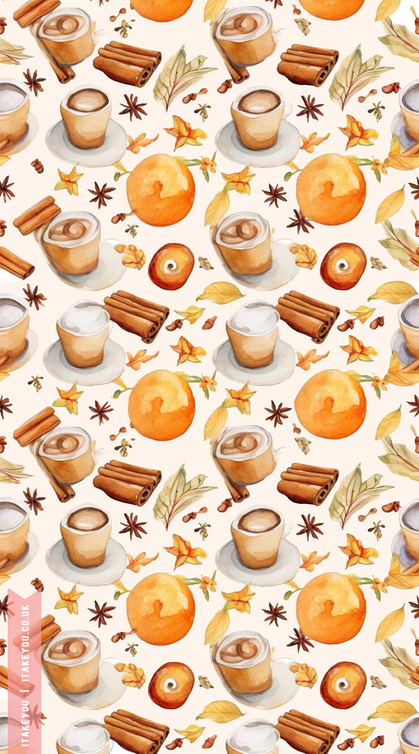 20+ Cute Autumn Wallpapers To Brighten Your Devices : Cinnamon & Latte Wallpaper