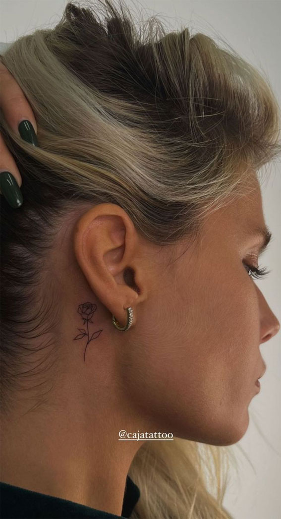 Moderate Simple Behind The Ear Tattoos  Simple Behind The Ear Tattoos   Simple Tattoos  MomCanvas