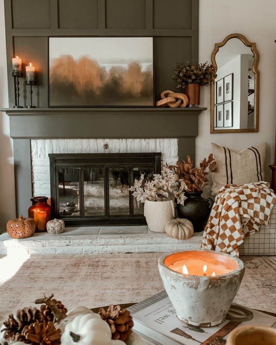 Autumn home decor, fall leave home decor
