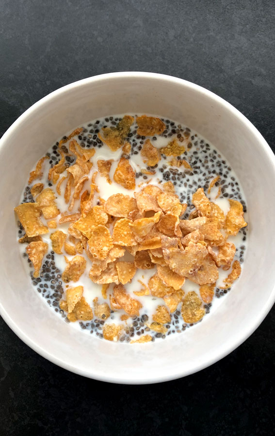 Feast Mode 50 Foodie Adventures : Mixed Frosty & Cornflake + Chia Pudding