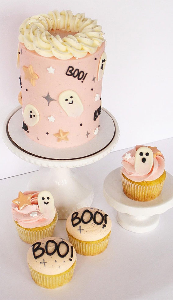 Halloween Cake Ideas To Haunt Your Taste Buds : Halloween Cupcakes + Pink Cake