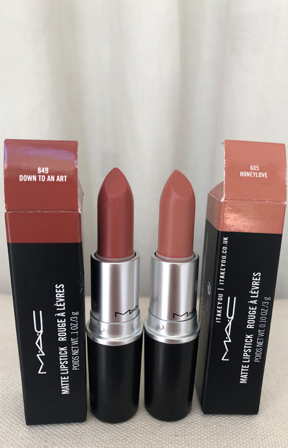 Down to an art vs Honeylove Mac Lipstick, Mac lipstick aesthetic, MAC Lipstick Shades, MAC Lipstick Colours, MAC Lipstick Swatch