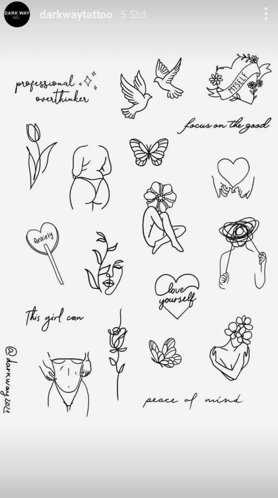 small tattoo, small tattoo ideas, petite tattoo ideas, dainty tattoo ideas, small tattoos, tiny tattoo, heart tattoo, butterfly tattoo, flower tattoo, hand tattoo