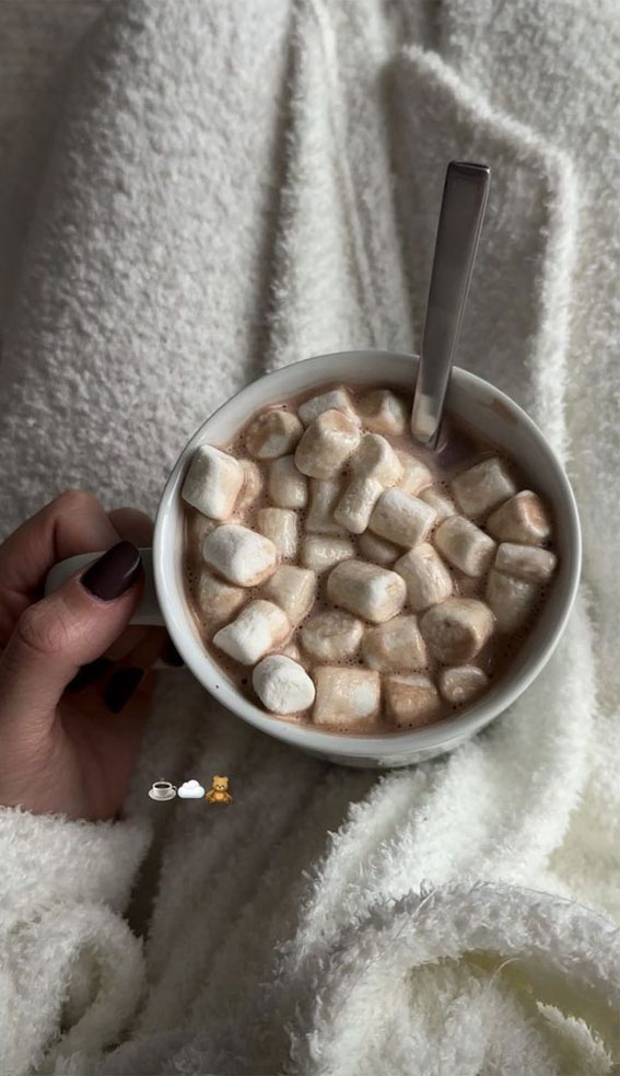 Savory Seduction 50 Feasts for the Senses : Hot Chocolate Topped with Marshmallow
