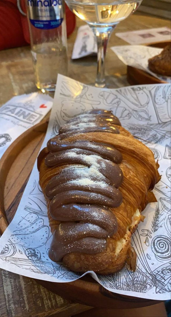 Savory Seduction 50 Feasts for the Senses : Chocolate Drizzle Croissant