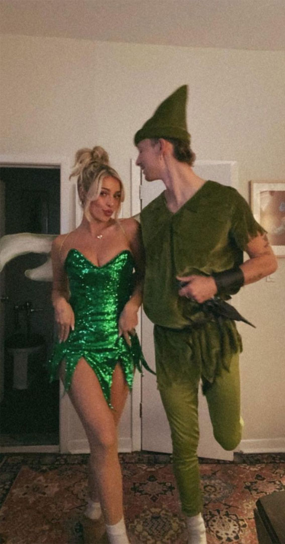 Wendy and Peter Pan Halloween Costume, , Halloween costume, couple Halloween costumes, couple Halloween costume ideas, Halloween costume couple