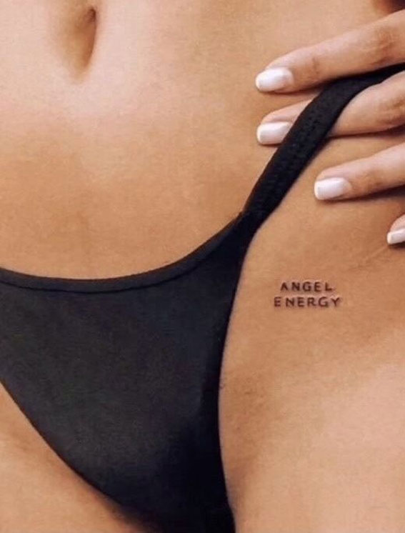 50 Petite Tattoo Ideas : Angel Energy