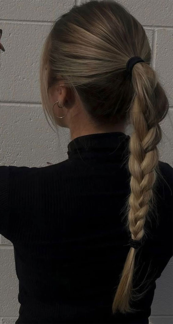 Easy and Cute Hairstyles with Allure : Sleek Three Stand Braid