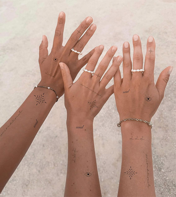 Tiny Treasures Meaningful Small Tattoo Inspirations : Matching Tattoos with BF