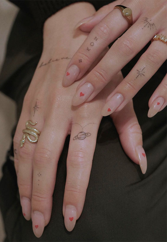 Tiny Treasures Meaningful Small Tattoo Inspirations : Hand & Finger Tattoos