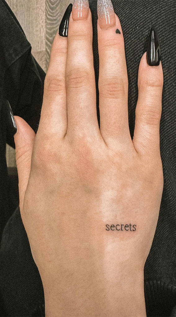 Tiny Treasures Meaningful Small Tattoo Inspirations : Tiny Heart & Secrets