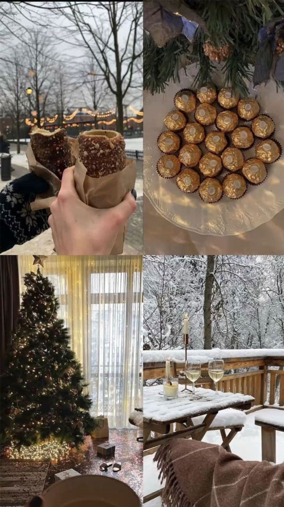 50 Snowfall Symphony Winter Collages : Ferrero Rocher