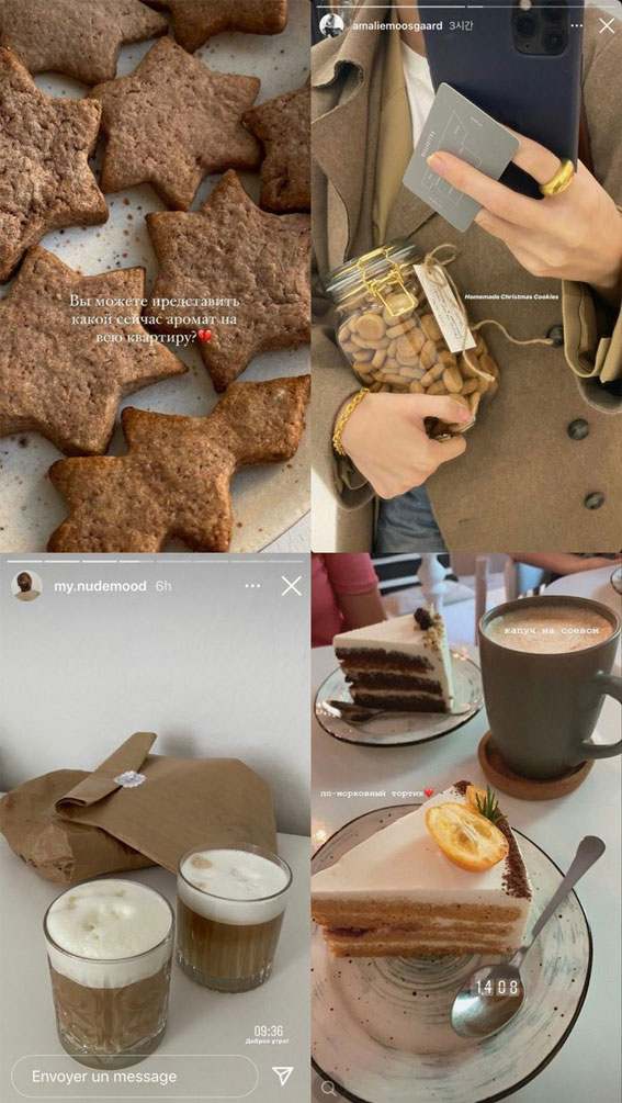 50 Snowfall Symphony Winter Collages : Gingerbread Star Cookies