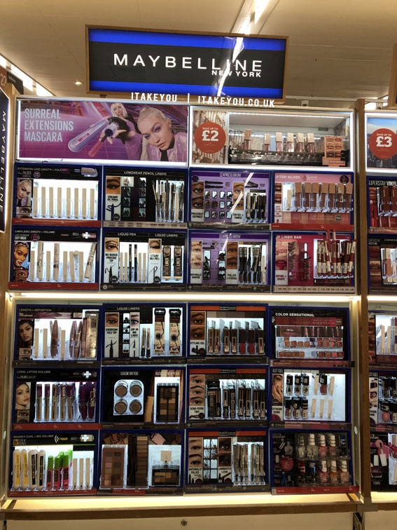 Shelf Envy Capturing the Allure of Beauty Aisles : Maybelline Counter