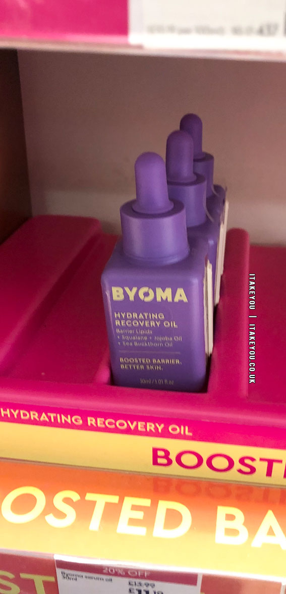 A Snapshot of Beauty Essentials : Byoma Hydrating Recovery Oil