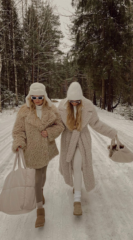 Snow Outfits Frost-Kissed Elegance: Snowy Ensembles for Winter