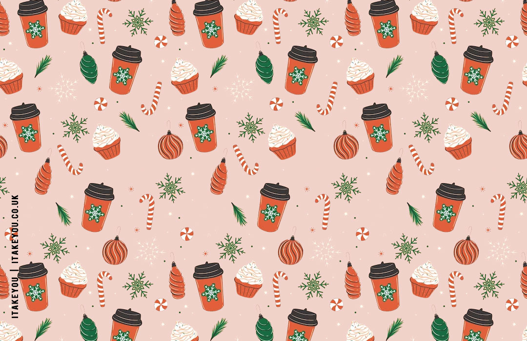 Festive Sip and Sweet Wallpapers Wonderland : Latte Wallpaper for Desktop & Laptop