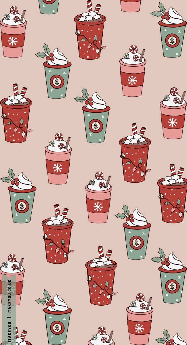 Festive Sip And Sweet Wallpapers Wonderland : Spice Latte Wallpaper for iPhone & Phone