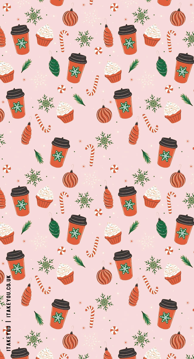 Festive Sip and Sweet Wallpapers Wonderland : Latte Wallpaper for iPhone & Phone