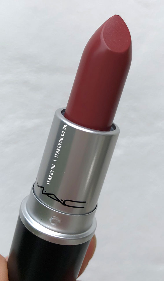 Mac Lipstick In Shade ‘Brave’ Satin Lipstick