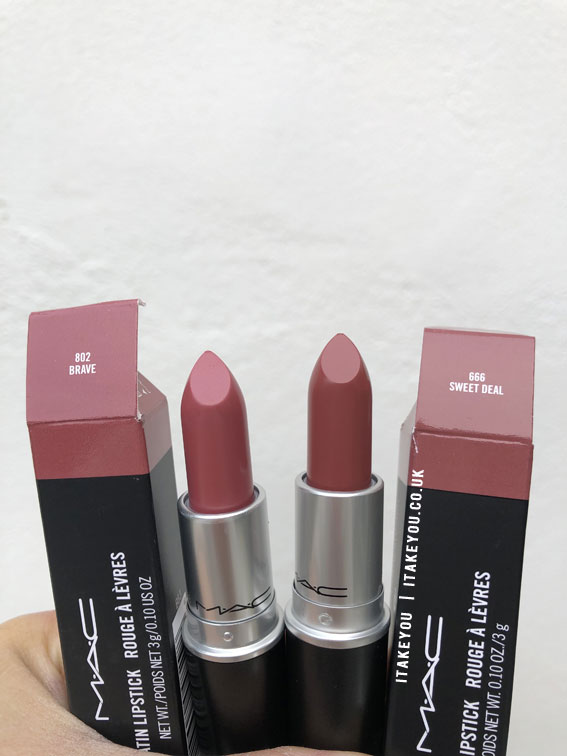 Brave vs Sweet Deal Mac Lipsticks