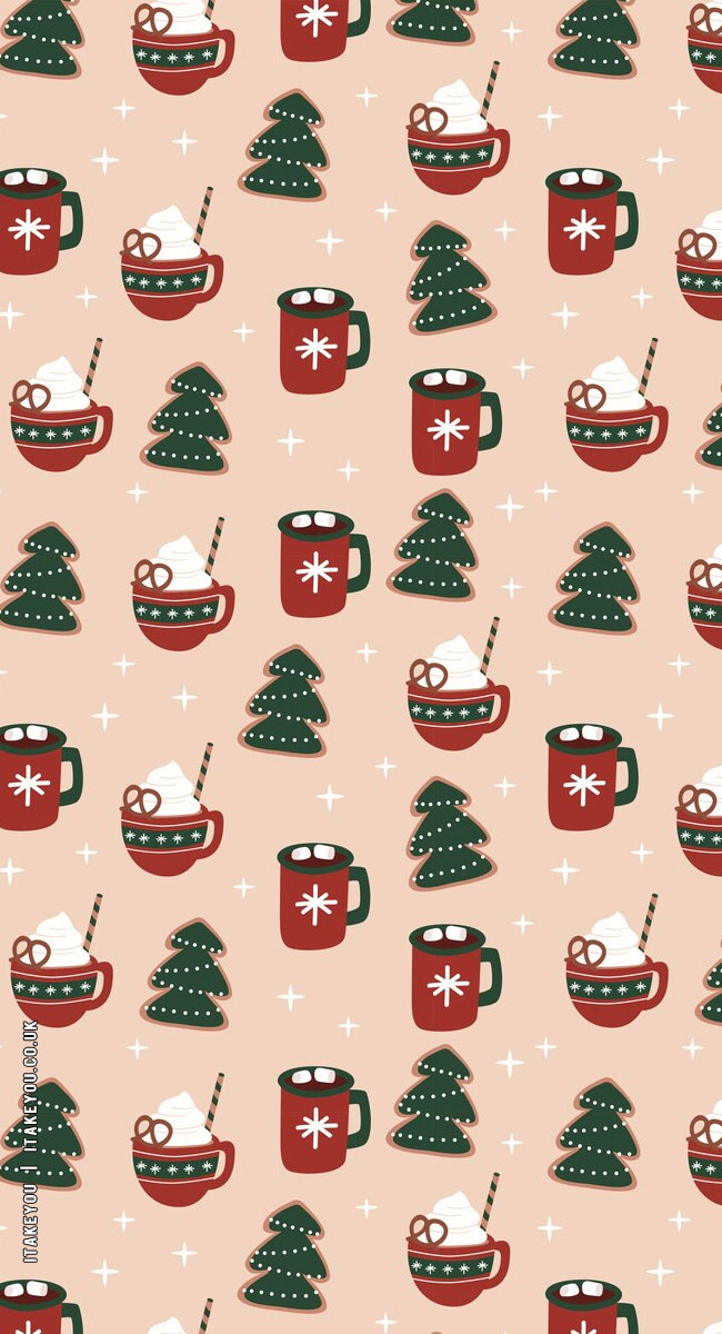 Festive Sip And Sweet Wallpapers Wonderland : Christmas Tree Biscuit Wallpaper