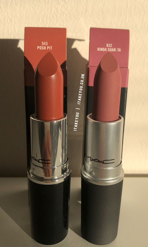 Post Pit vs Kinda Soar-Ta Mac Lipsticks