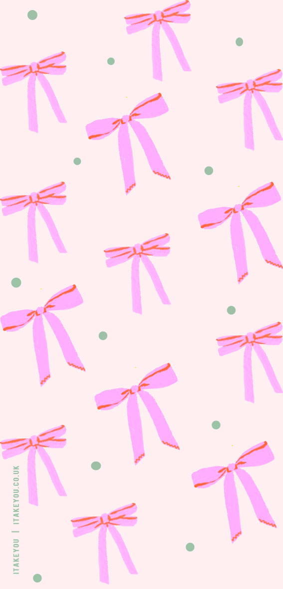 Neutral Wallpapers That Are Timeless Elegance For Every Device : Small Pink Bows Cute Wallpaper