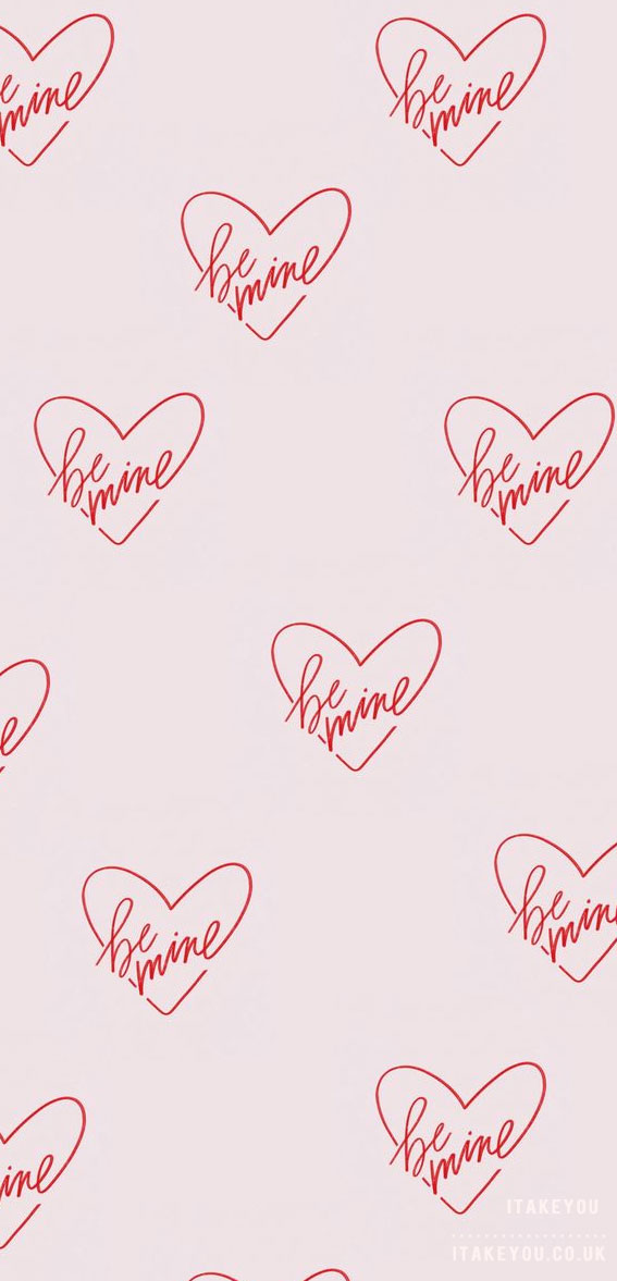 Enchanting Valentine’s Wallpaper Inspirations : Be Mine Grey Wallpaper