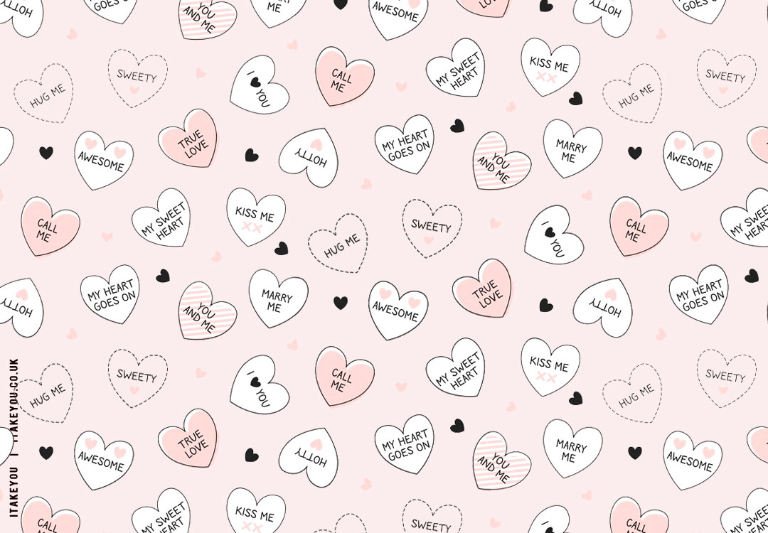 Enchanting Valentine’s Wallpaper Inspirations : Love Heart Soft-Toned Wallpaper