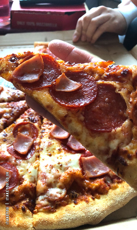 Culinary Captures Moments in Flavor : Pepperoni & Ham Pizza Slices