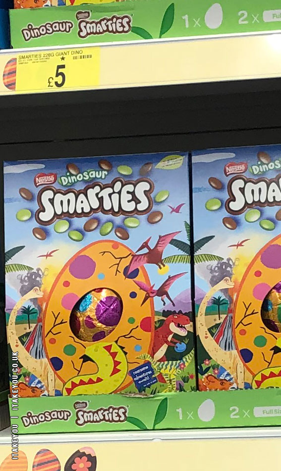 Culinary Captures Moments In Flavor : Dinosaur Smarties Easter Egg