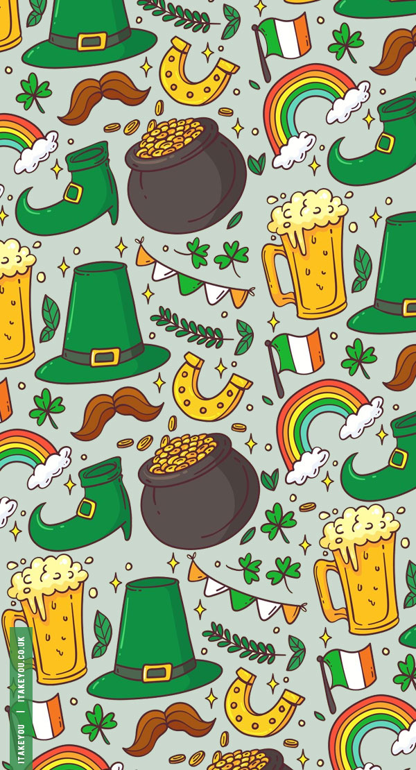 Inspiring March Wallpaper Ideas for a Vibrant Spring : St. Patrick’s Day Celebrations Wallpaper for Phone