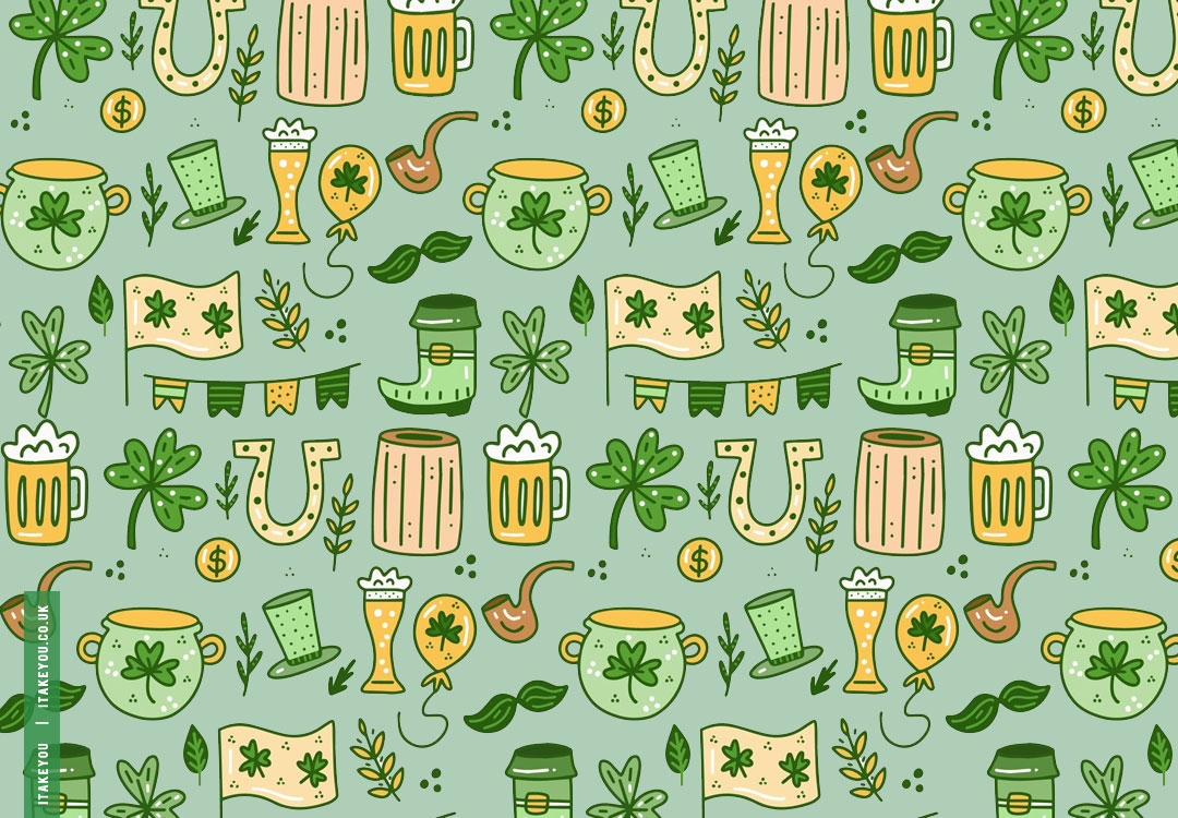 Inspiring March Wallpaper Ideas for a Vibrant Spring : St. Patrick’s Day Wallpaper for iPad & Tablet
