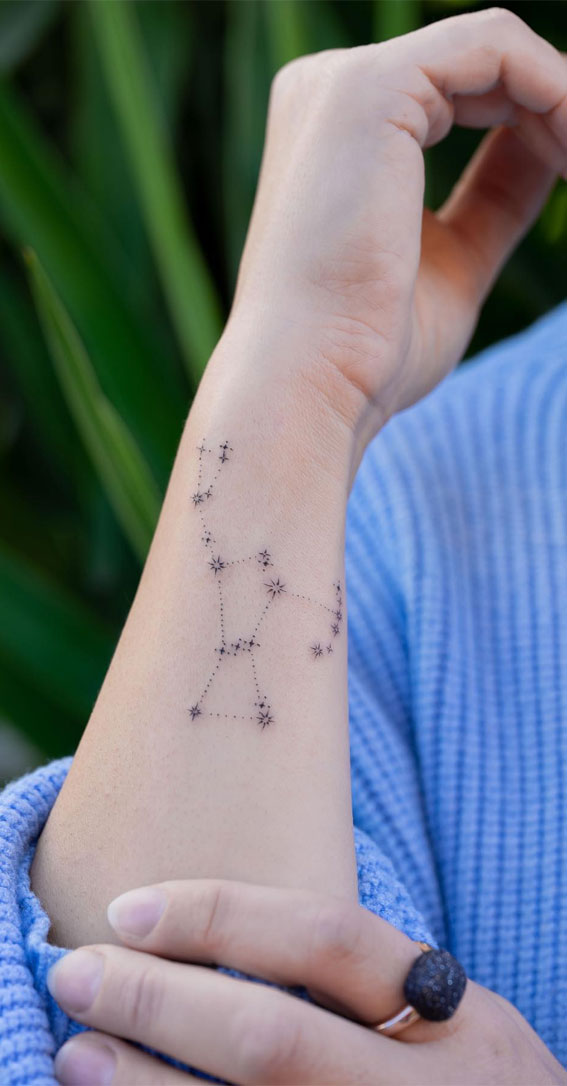 Celestial Charms 20+ Star Tattoo Designs : Orion Constellation