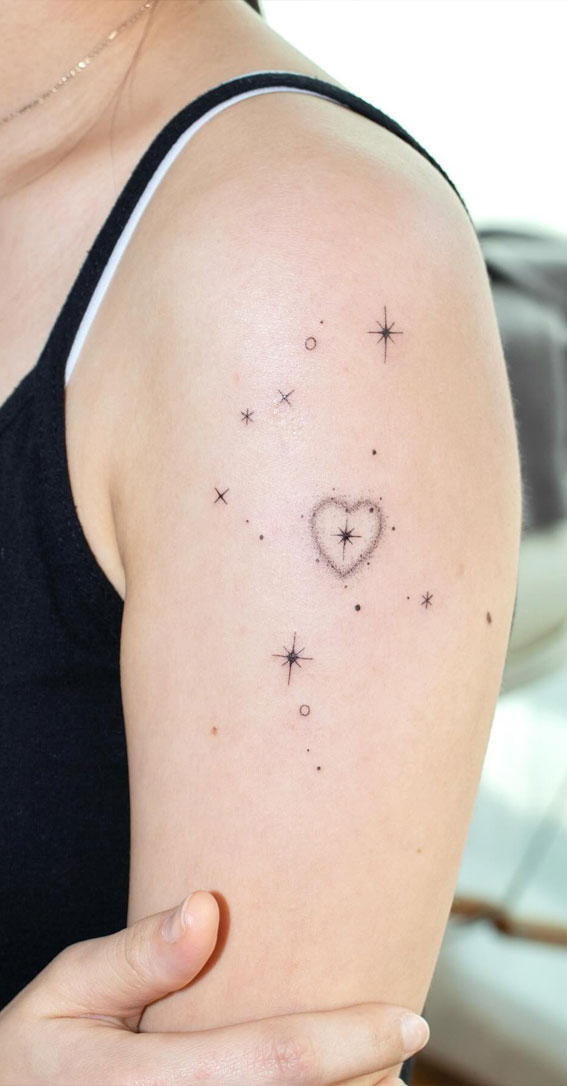 Celestial Charms 20+ Star Tattoo Designs : Virgo Constellation