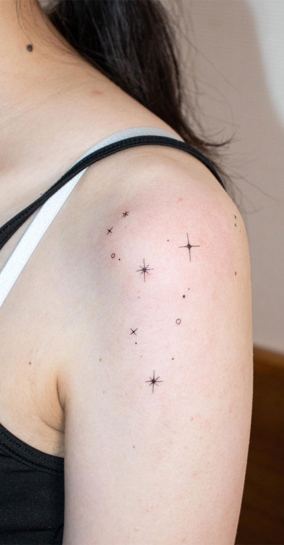 Celestial Charms 20+ Star Tattoo Designs : Leo Constellation
