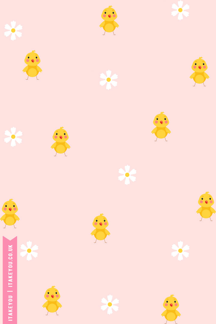 Easter Wallpaper Ideas For The Season : Fluffy Chick Wallpaper