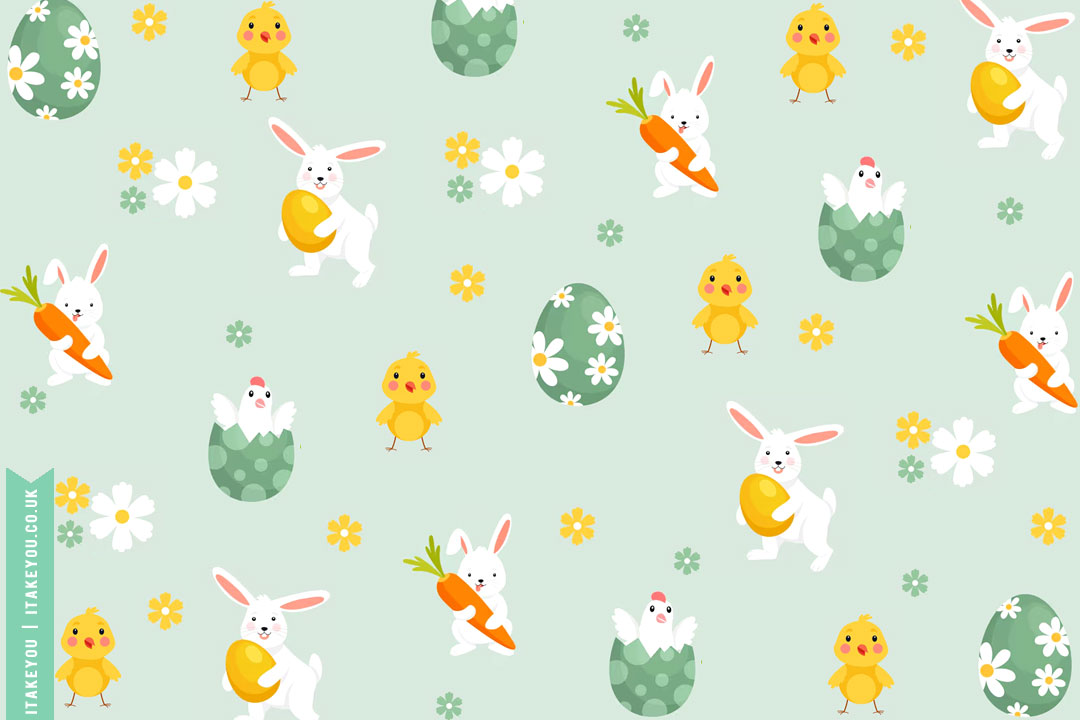 Easter Wallpaper Ideas For The Season : Cheeky Bunnies & Fluffy Chicks