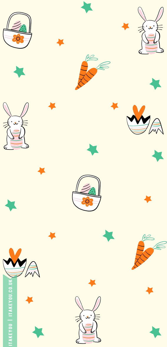 Easter Wallpaper Ideas for the season : Simple Easter Bunny Wallpaper