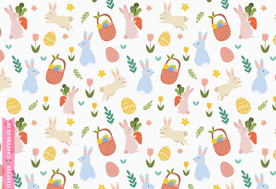 Easter Wallpaper Ideas for the season : Adorable Bunnies Wallpaper