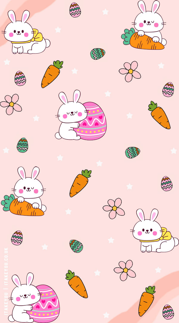 15 Preppy Easter Wallpaper Ideas : Bunny Easer Wallpaper